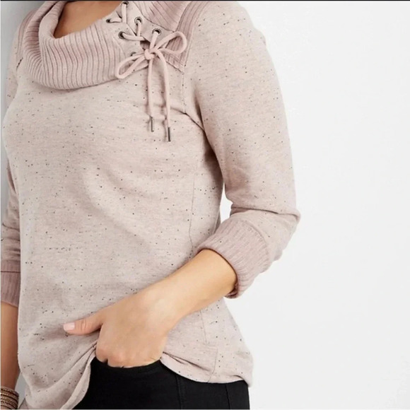 2/$10 Maurice’s Lace Up Tie Sweater Soft - Picture 1 of 4